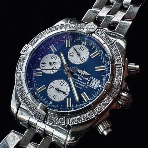 breitling a13356 chronomat evolution ebay|Breitling watch a13356 price.